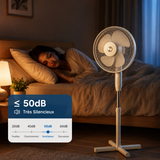 Ventilateur sur pied FORTYNA™ | Ultra-silencieux • 3 vitesses • Hauteur réglable — vue 3