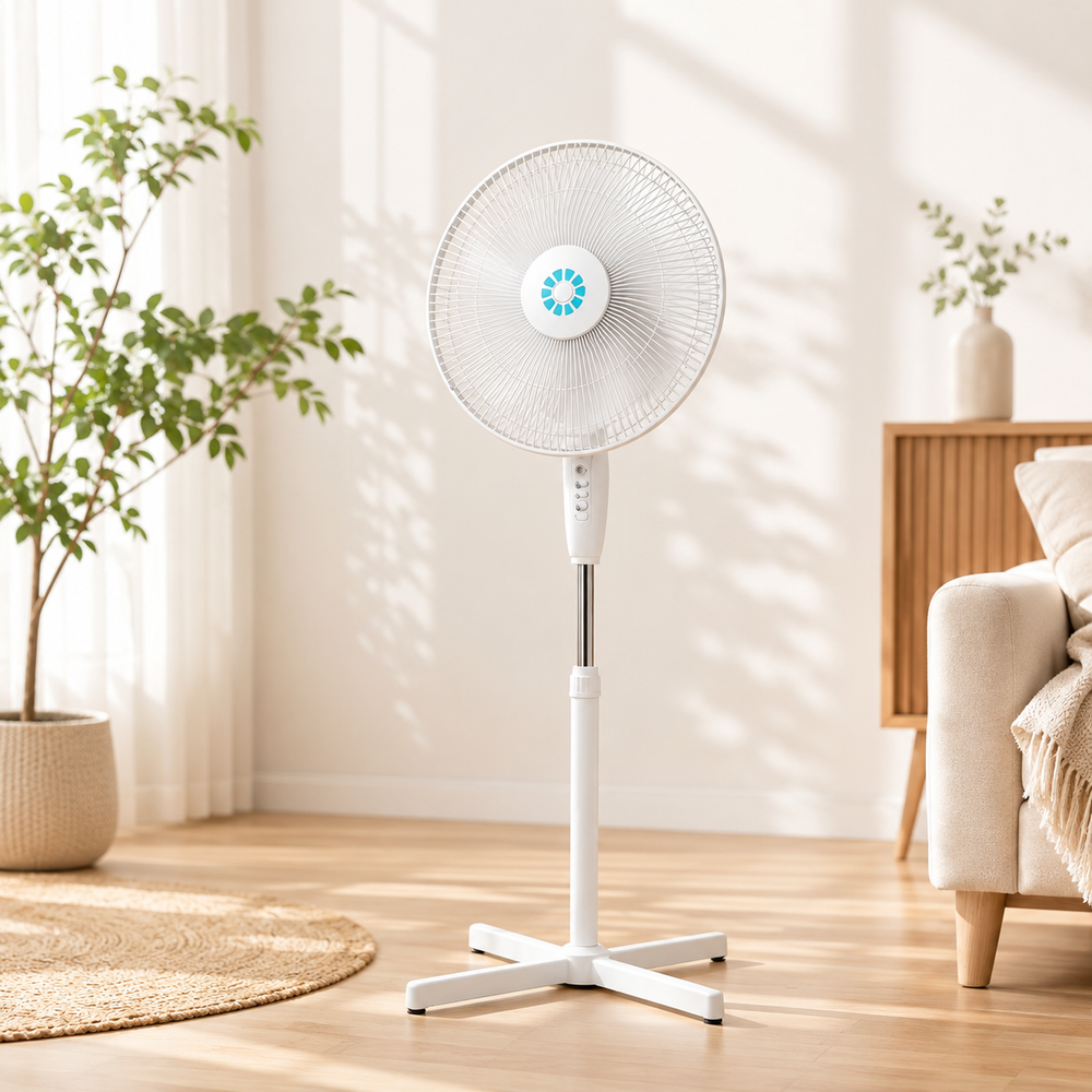 Ventilateur sur pied FORTYNA™ | Ultra-silencieux • 3 vitesses • Hauteur réglable